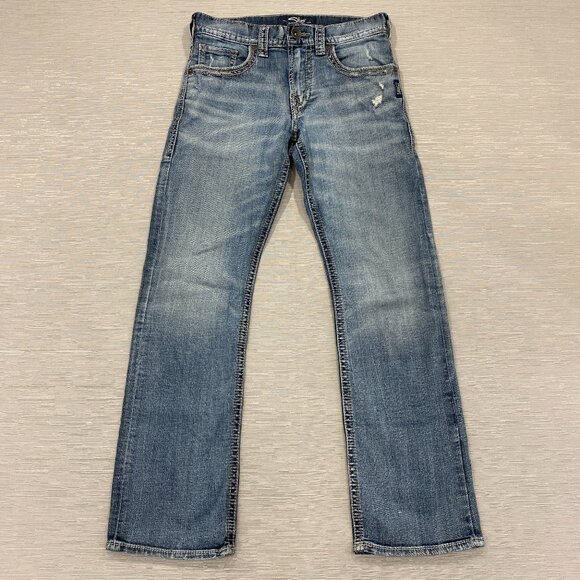 Silver Zac Bootcut Jeans Mens 29 x 32 Relaxed Fit Medium Wash Denim Pants - Picture 1 of 16